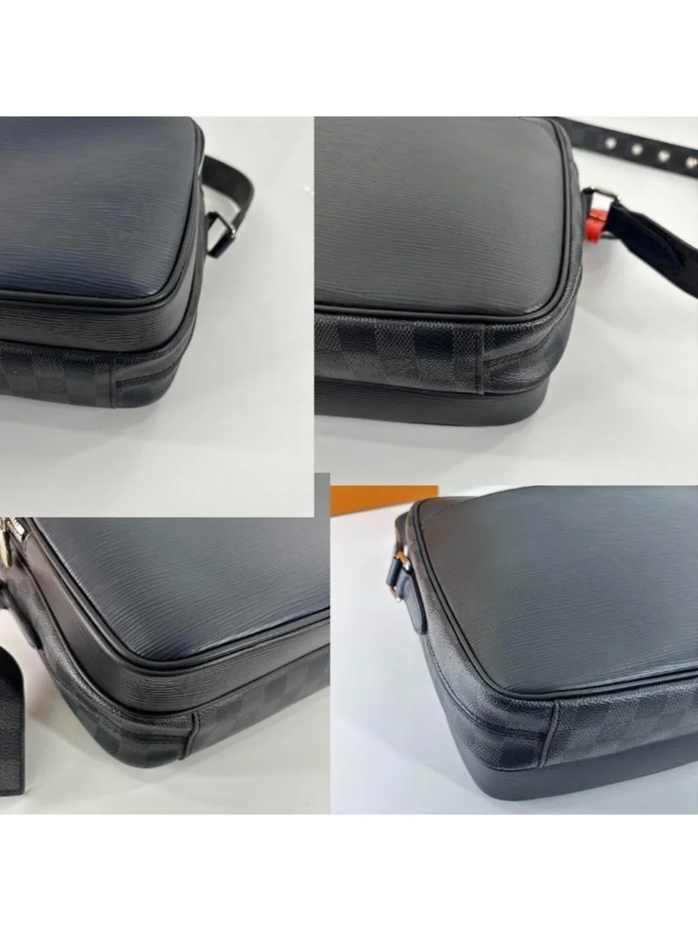 Louis Vuitton Epi Damier Graphite Messenger Bag Black